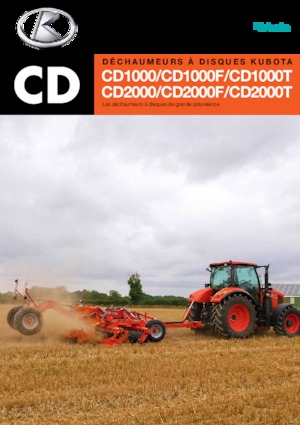 Diskové podmítače Kubota CD2400F