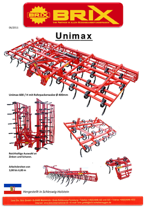Diskové podmítače Brix Unimax 500 H