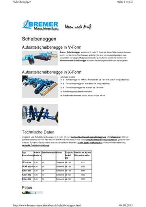 Diskové podmítače Bremer Xylon 590