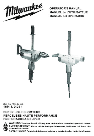 Vrtačky a Vrtací šroubováky Milwaukee 2404-1