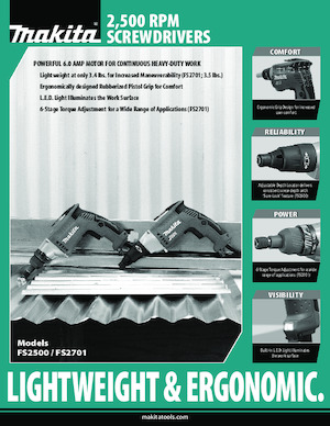 Vrtačky a Vrtací šroubováky Makita FS2701
