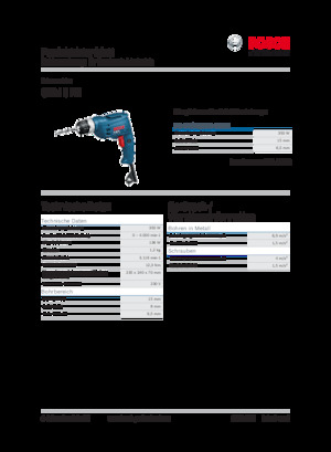 Vrtačky a Vrtací šroubováky Bosch GBM 6 RE