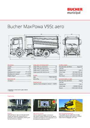 Zametací vozy s duálním ovládáním Bucher-Schörling MaxPowa V95t aero