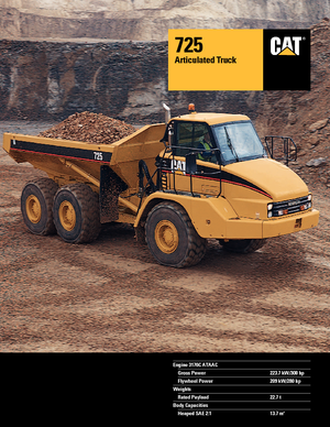 Kloubové dampry Caterpillar 725