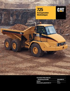 Kloubové dampry Caterpillar 725