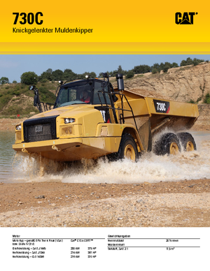 Kloubové dampry Caterpillar 730C