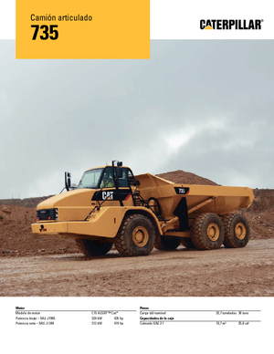 Kloubové dampry Caterpillar 735B