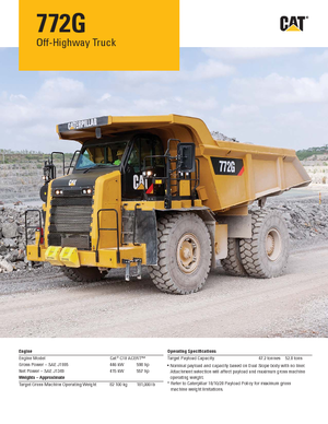 Pevné dampry Caterpillar 772G