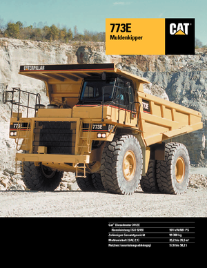 Pevné dampry Caterpillar 773 E