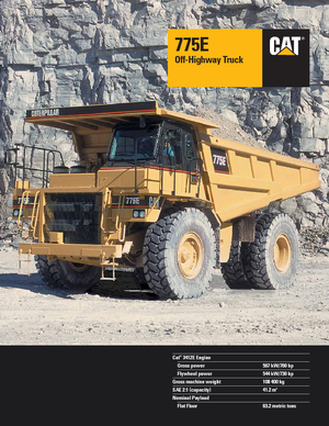 Pevné dampry Caterpillar 775 E