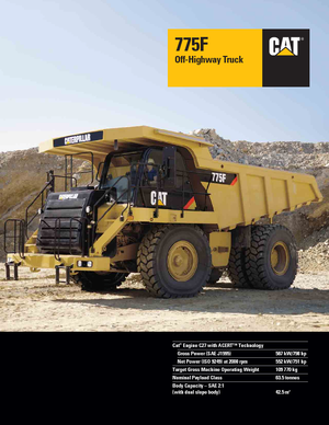 Pevné dampry Caterpillar 775F