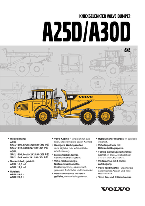 Kloubové dampry Volvo A30D 6x6