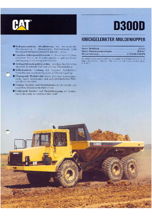 Kloubové dampry Caterpillar D 300 D