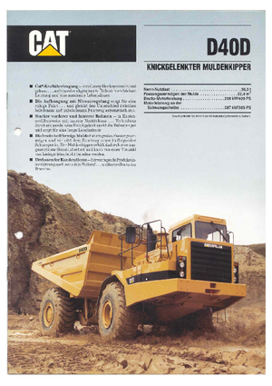 Kloubové dampry Caterpillar D 40 D