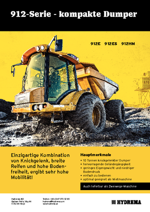 Kloubové dampry Hydrema H 912 ES