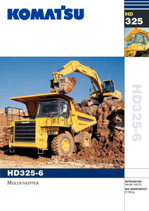 Pevné dampry Komatsu HD325-6/4WD