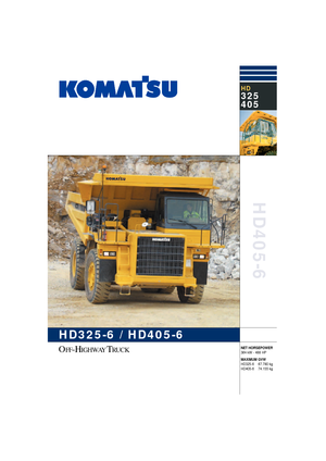 Pevné dampry Komatsu HD325-6