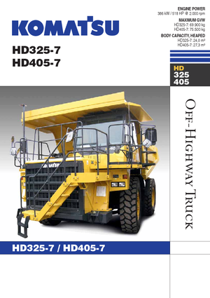Pevné dampry Komatsu HD325-7