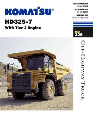 Pevné dampry Komatsu HD325-7