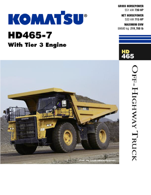 Pevné dampry Komatsu HD465-7E0