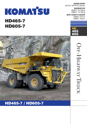 Pevné dampry Komatsu HD465-7