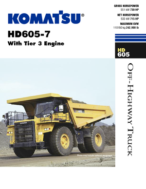 Pevné dampry Komatsu HD605-7 E0