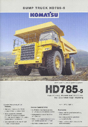 Pevné dampry Komatsu HD785-5