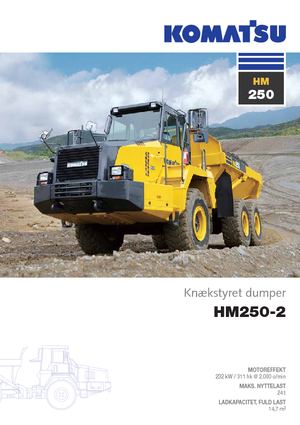 Kloubové dampry Komatsu HM250-2
