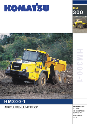 Kloubové dampry Komatsu HM300-1