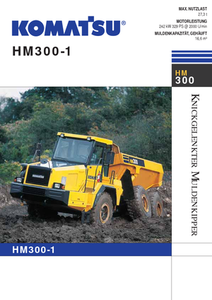 Kloubové dampry Komatsu HM300-1