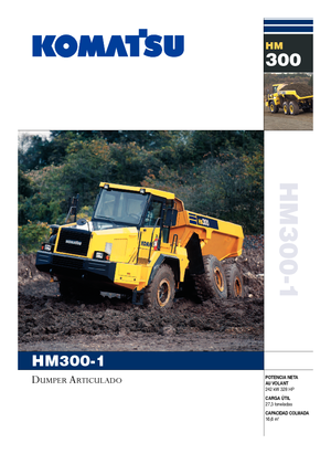 Kloubové dampry Komatsu HM300-1
