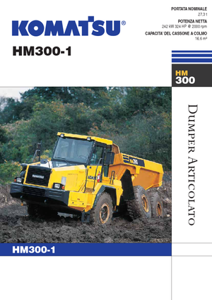Kloubové dampry Komatsu HM300-1