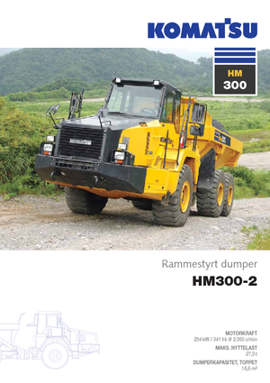 Kloubové dampry Komatsu HM300-2