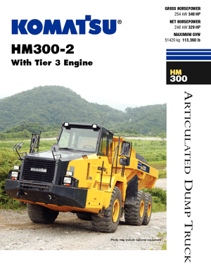 Kloubové dampry Komatsu HM300-2