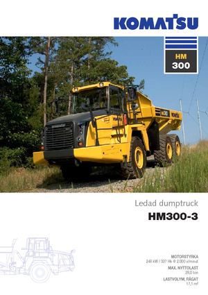 Kloubové dampry Komatsu HM300-3