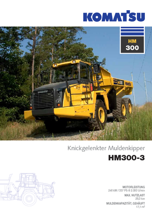 Kloubové dampry Komatsu HM300-3