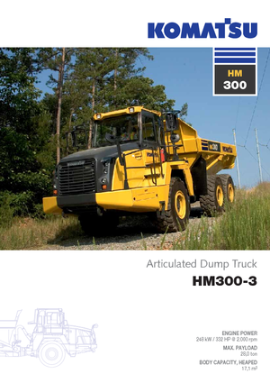 Kloubové dampry Komatsu HM300-3