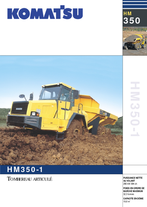 Kloubové dampry Komatsu HM350-1