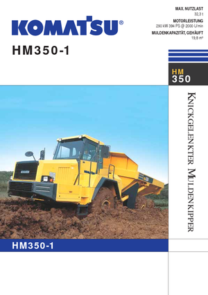 Kloubové dampry Komatsu HM350-1