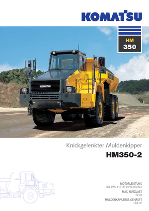 Kloubové dampry Komatsu HM350-2