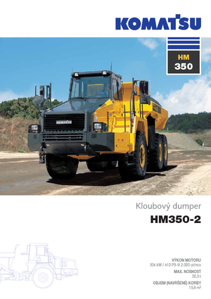 Kloubové dampry Komatsu HM350-2