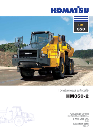 Kloubové dampry Komatsu HM350-2