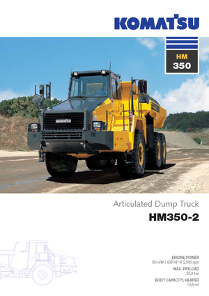 Kloubové dampry Komatsu HM350-2