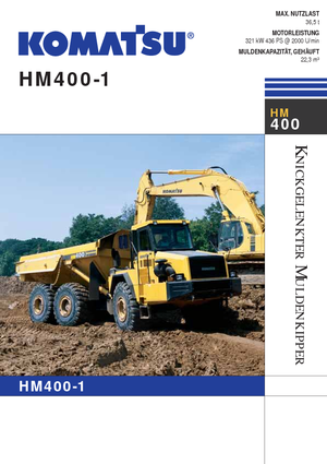 Kloubové dampry Komatsu HM400-1