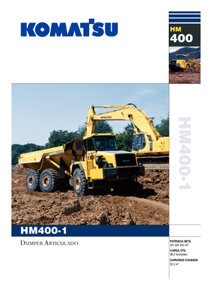 Kloubové dampry Komatsu HM400-1