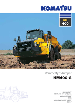 Kloubové dampry Komatsu HM400-2