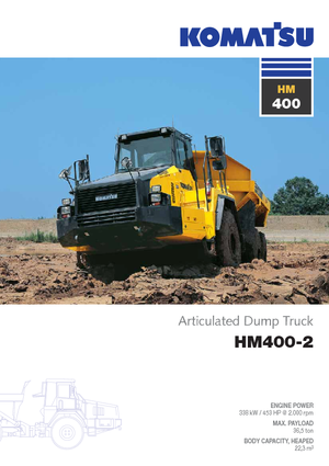Kloubové dampry Komatsu HM400-2