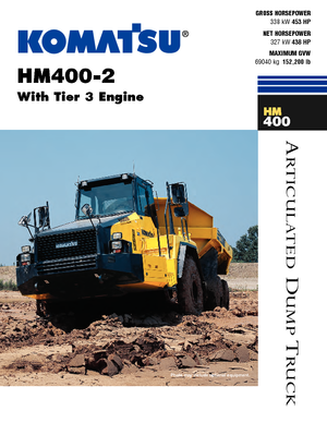 Kloubové dampry Komatsu HM400-2