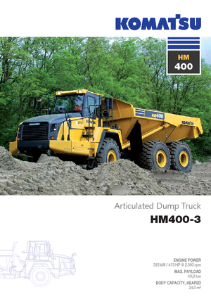 Kloubové dampry Komatsu HM400-3