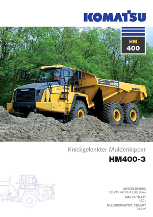 Kloubové dampry Komatsu HM400-3